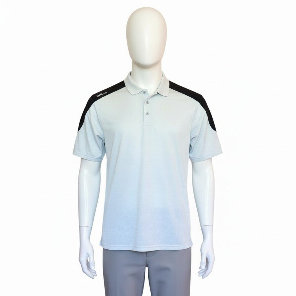 Wilson Staff Gray and Black Golf Shirt Large NWOT